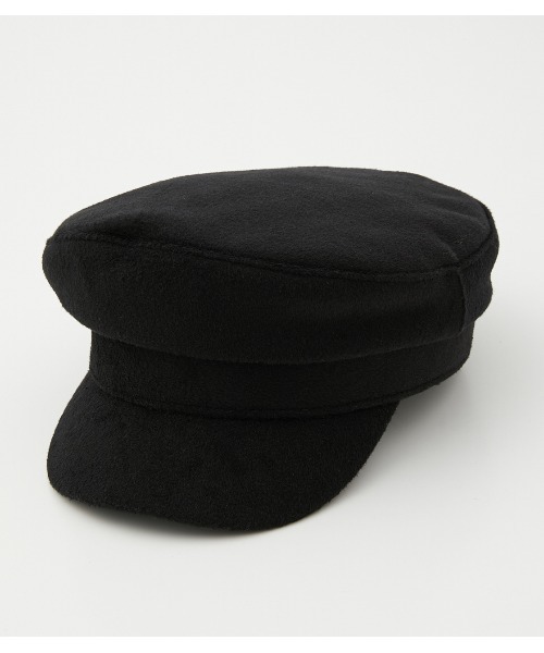 AZUL by moussy（アズールバイマウジー）の「FABRIC CONTRAST CASQUETTE/ファブリックコントラストキャスケット（キャスケット・レディース・チャコールグレー/ベージュ/ブラック・FREE）」の4枚目の写真