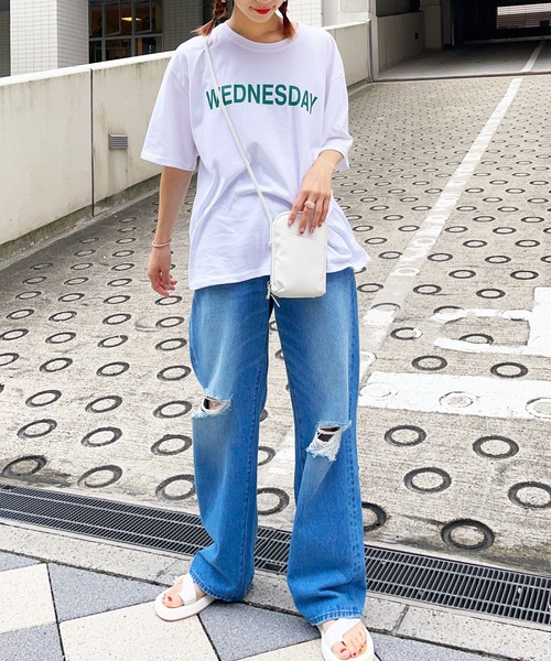 KOBE LETTUCE(コウベレタス)の「ストレートデニムパンツ(デニムパンツ・レディース・グレー/ブルー系その他/インディゴブルー/ブルー・M/S/L)」の14枚目の写真