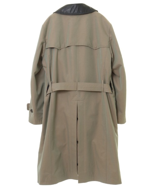 RATTLE TRAP（ラトルトラップ）の「【ライナー着脱可能】襟レザー切り替えトレンチコート（トレンチコート・メンズ・カーキ・S/M/L）」の11枚目の写真