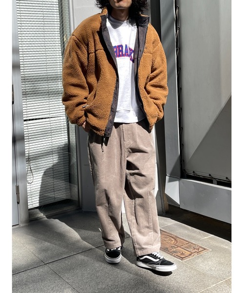 FIRST DOWN（ファーストダウン）の「【FIRST DOWN】リバーシブルボアジャケット（ブルゾン・メンズ・ブラック/キャメル/オフホワイト・LARGE/X-LARGE）」の8枚目の写真