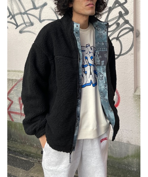 FIRST DOWN（ファーストダウン）の「【FIRST DOWN】リバーシブルボアジャケット（ブルゾン・メンズ・ブラック/キャメル/オフホワイト・LARGE/X-LARGE）」の22枚目の写真