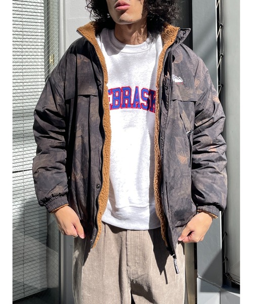 FIRST DOWN（ファーストダウン）の「【FIRST DOWN】リバーシブルボアジャケット（ブルゾン・メンズ・ブラック/キャメル/オフホワイト・LARGE/X-LARGE）」の13枚目の写真