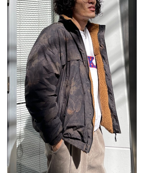 FIRST DOWN（ファーストダウン）の「【FIRST DOWN】リバーシブルボアジャケット（ブルゾン・メンズ・ブラック/キャメル/オフホワイト・LARGE/X-LARGE）」の12枚目の写真