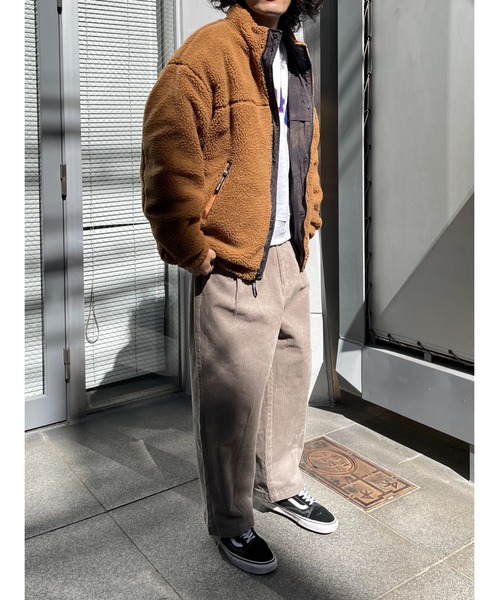 FIRST DOWN（ファーストダウン）の「【FIRST DOWN】リバーシブルボアジャケット（ブルゾン・メンズ・ブラック/キャメル/オフホワイト・LARGE/X-LARGE）」の7枚目の写真