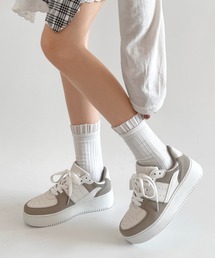Shoes in Closet（シューズインクローゼット）の「【お気に入り登録者数20万人突破】軽量厚底 ベーシック コートスニーカー 1483（スニーカー）」