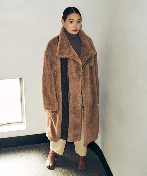 クレドナ credona Pコート ブラウン クレドナ credona Pコート