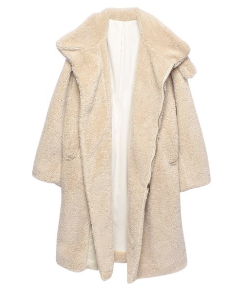 CREDONA（クレドナ）の「ロングボアコート（その他アウター・レディース・ホワイト系その他/ベージュ系その他/ブラウン系その他・FREE）」の16枚目の写真