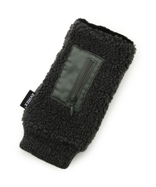 AVIREX(アヴィレックス)の「BOA GLOVES/ ボアデミグラブ/ グローブ(手袋・レディース・チャコール/タン・FREE)」の3枚目の写真