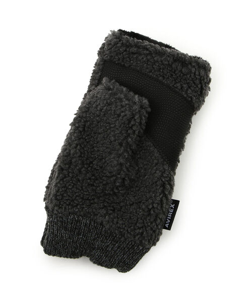AVIREX(アヴィレックス)の「BOA GLOVES/ ボアデミグラブ/ グローブ(手袋・レディース・チャコール/タン・FREE)」の4枚目の写真
