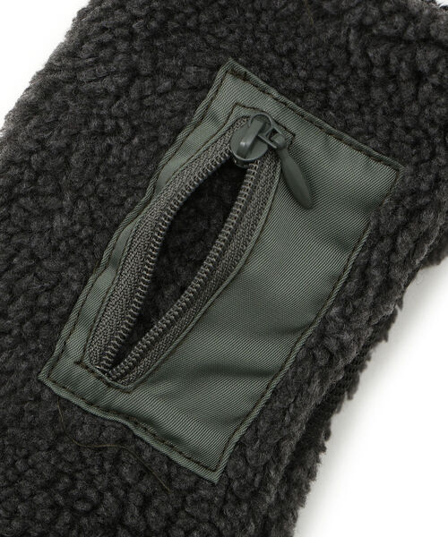 AVIREX(アヴィレックス)の「BOA GLOVES/ ボアデミグラブ/ グローブ(手袋・レディース・チャコール/タン・FREE)」の5枚目の写真