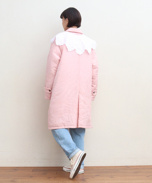 Dot&Stripes CHILD WOMAN(ドットアンドストライプス チャイルドウーマン)の「フレンチリネンカットワークつけ衿大きめ(付け襟・レディース・ブラック/ホワイト・FREE)」の18枚目の写真