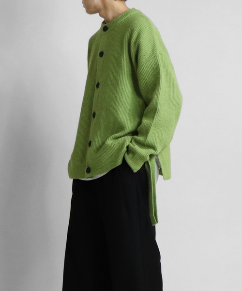Confirm（コンファーム）の「Confirm / コンファーム 2WAYボタンカーディガン（カーディガン/ボレロ・メンズ・ライトブルー/ブルーグリーン/ライトグリーン・M/L）」の6枚目の写真
