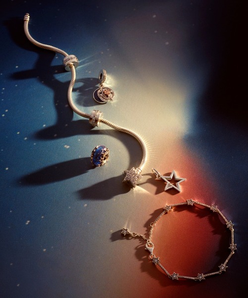 ギャラクシー ブルー ＆ スター ムラノ チャーム（チャーム）｜Pandora