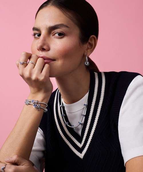 ギャラクシー ブルー ＆ スター ムラノ チャーム（チャーム）｜Pandora