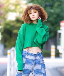X-girl | THERMAL COMPACT HOODIE(パーカー)
