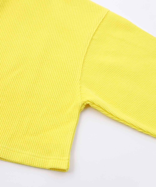 X-girl（エックスガール）の「THERMAL COMPACT HOODIE（パーカー・レディース・イエロー/グリーン/ブラック・S/M）」の10枚目の写真