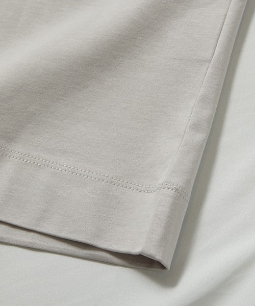 UNION STATION（ユニオンステーション）の「シルケットスムースVネックTシャツ/TAILOR T-SHIRTライン（Tシャツ/カットソー・メンズ・ホワイト/ライトグレー/ネイビー・LL/M/L）」の15枚目の写真