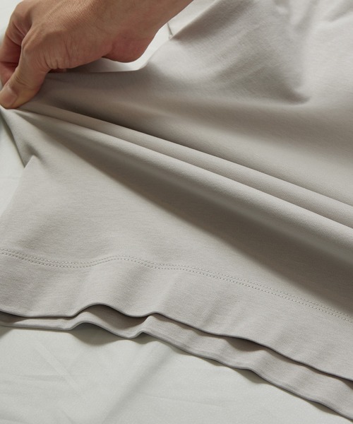 UNION STATION（ユニオンステーション）の「シルケットスムースVネックTシャツ/TAILOR T-SHIRTライン（Tシャツ/カットソー・メンズ・ホワイト/ライトグレー/ネイビー・LL/M/L）」の12枚目の写真