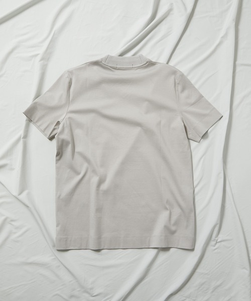 UNION STATION（ユニオンステーション）の「シルケットスムースVネックTシャツ/TAILOR T-SHIRTライン（Tシャツ/カットソー・メンズ・ホワイト/ライトグレー/ネイビー・LL/M/L）」の7枚目の写真