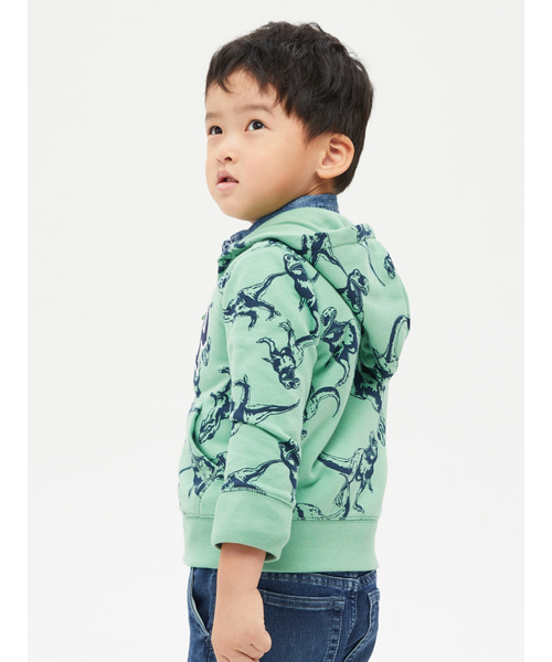 GAP（ギャップ）の「Gapロゴ パーカー (幼児・セットアップ対応)（パーカー・キッズ・ブルー/グリーン・12-18M/18-24M/2 YRS/3 YRS/4 YRS/5 YRS）」の3枚目の写真