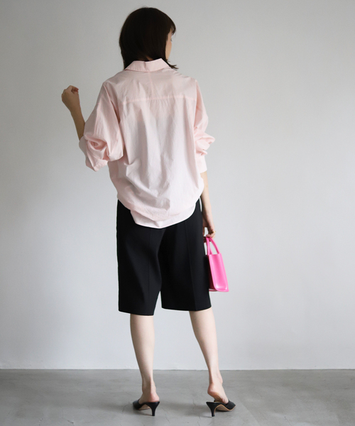 SLOBE IENA（スローブイエナ）の「ソフトリネンハーフパンツ◆（その他パンツ・レディース・ブラック/グリーン系その他・38/36）」の11枚目の写真