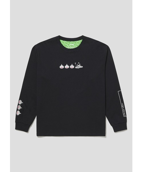Design Tshirts Store graniph(デザイン ティーシャツ ストア グラニフ)の「ドラゴンクエスト DQ+g ロングスリーブTシャツ エンカウント(Tシャツ/カットソー・メンズ・ブラック・SMALL/MEDIUM/LARGE/X-LARGE/X-SMALL)」の5枚目の写真