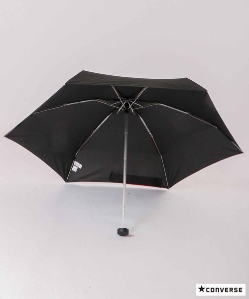 CONVERSE（コンバース）の「CONVERSE 折りたたみ傘（折りたたみ傘・レディース・ブラック/ネイビー/グレー・50）」の4枚目の写真