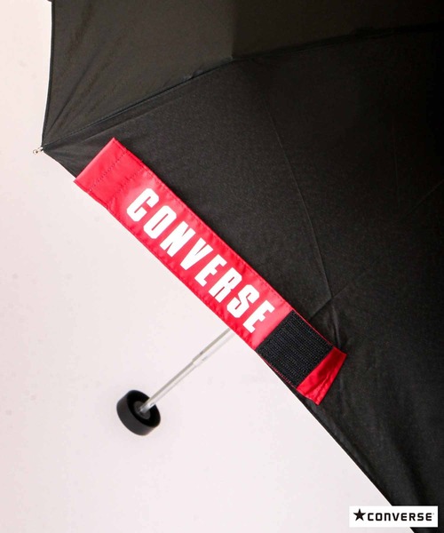 CONVERSE（コンバース）の「CONVERSE 折りたたみ傘（折りたたみ傘・レディース・ブラック/ネイビー/グレー・50）」の12枚目の写真