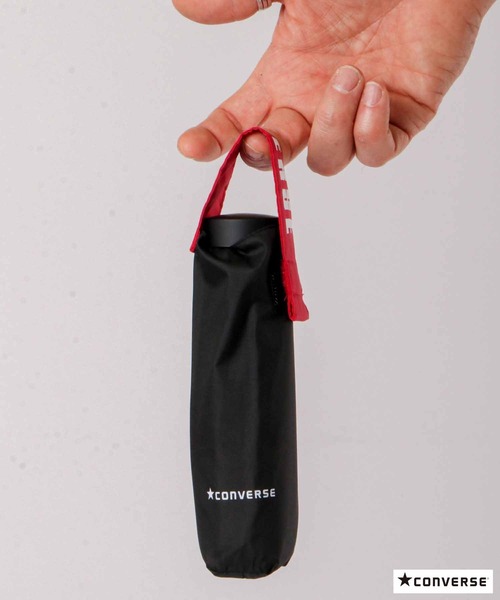 CONVERSE（コンバース）の「CONVERSE 折りたたみ傘（折りたたみ傘・レディース・ブラック/ネイビー/グレー・50）」の7枚目の写真