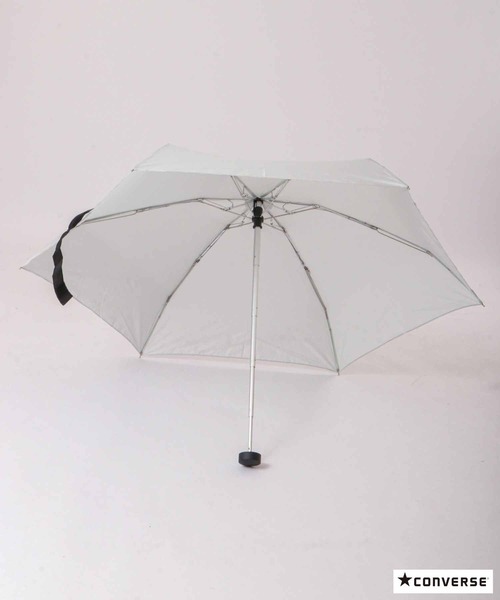 CONVERSE（コンバース）の「CONVERSE 折りたたみ傘（折りたたみ傘・レディース・ブラック/ネイビー/グレー・50）」の9枚目の写真