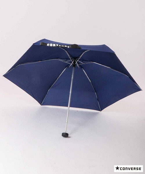 CONVERSE（コンバース）の「CONVERSE 折りたたみ傘（折りたたみ傘・レディース・ブラック/ネイビー/グレー・50）」の10枚目の写真