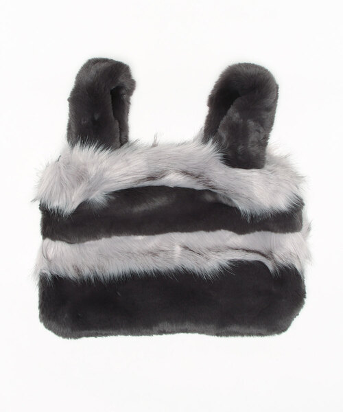 Donnaruma（ドンナルンマ）の「フワかわ！！エコファーハンドバッグ（トートバッグ・レディース・ベージュ/ブラウン/グレー/アイボリー・1/2）」の3枚目の写真