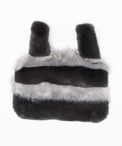 Donnaruma（ドンナルンマ）の「フワかわ！！エコファーハンドバッグ（トートバッグ・レディース・ベージュ/ブラウン/グレー/アイボリー・1/2）」の5枚目の写真