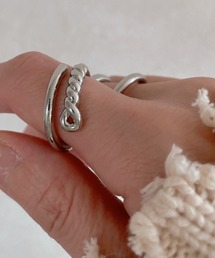 y/m by misato | ポイントチェーンクロスリング(リング)