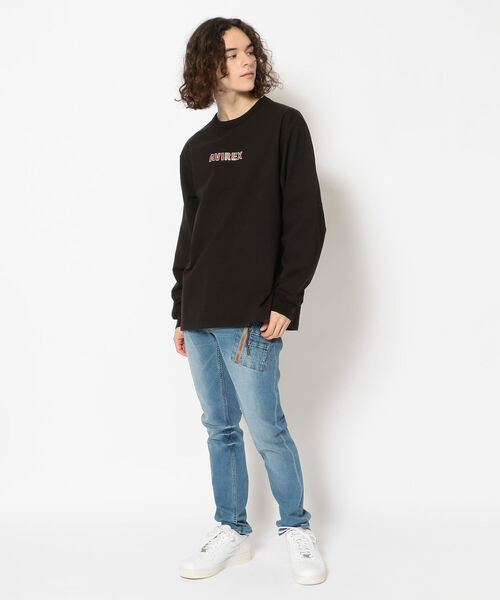 AVIREX（アヴィレックス）の「【TYPE BLUE/タイプブルー】ポケット スキニー デニム パンツ / MA-1 POCKET SKINNY DENIM PANTS / アヴィレックス / AVIREX（デニムパンツ・メンズ・ブルー系その他/ブラック/ライトインディゴブルー・LARGE/X-LARGE/XX-LARGE/MEDIUM）」の12枚目の写真