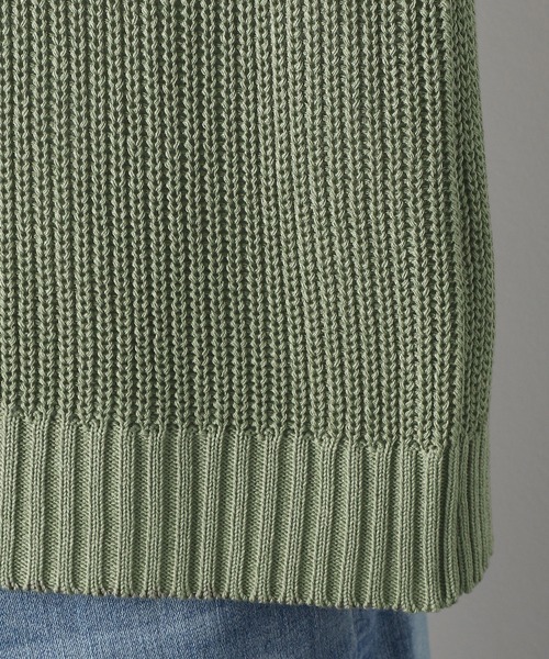 Purple&Yellow(パープルアンドイエロー)の「ビッグニットベスト&5分袖Tシャツセット(ニット/セーター・メンズ・オフホワイト/ライトグリーン・SMALL/MEDIUM/LARGE)」の12枚目の写真