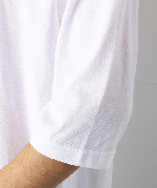 Purple&Yellow(パープルアンドイエロー)の「ビッグニットベスト&5分袖Tシャツセット(ニット/セーター・メンズ・オフホワイト/ライトグリーン・SMALL/MEDIUM/LARGE)」の16枚目の写真