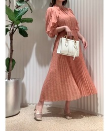 Sustainableラッフルプリーツワンピース