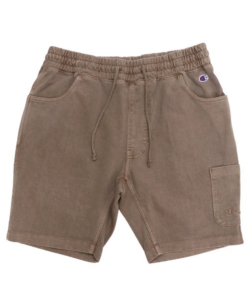 Champion(チャンピオン)の「CHAMPION/チャンピオン インディゴ調 ワンポイントショーツ/スウェットハーフパンツ/セットアップ対応 C3-V502(スウェットパンツ・メンズ・ブラウン/ブラック/グリーン・M/L/XL)」の2枚目の写真