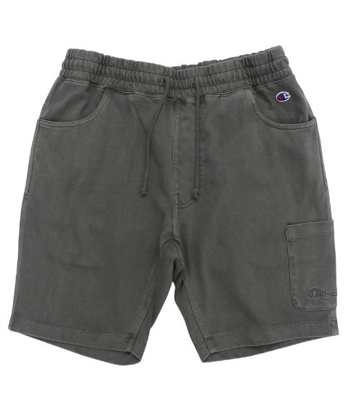 Champion(チャンピオン)の「CHAMPION/チャンピオン インディゴ調 ワンポイントショーツ/スウェットハーフパンツ/セットアップ対応 C3-V502(スウェットパンツ・メンズ・ブラウン/ブラック/グリーン・M/L/XL)」の3枚目の写真