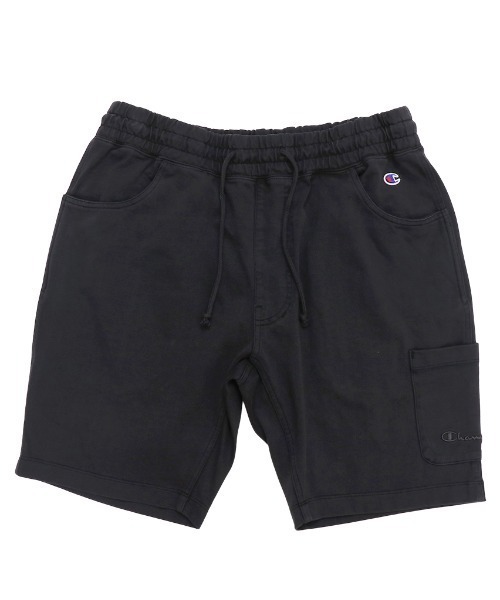 Champion(チャンピオン)の「CHAMPION/チャンピオン インディゴ調 ワンポイントショーツ/スウェットハーフパンツ/セットアップ対応 C3-V502(スウェットパンツ・メンズ・ブラウン/ブラック/グリーン・M/L/XL)」の1枚目の写真