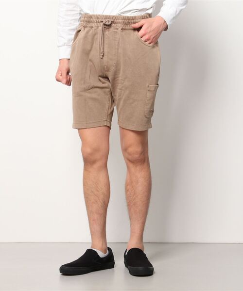 Champion(チャンピオン)の「CHAMPION/チャンピオン インディゴ調 ワンポイントショーツ/スウェットハーフパンツ/セットアップ対応 C3-V502(スウェットパンツ・メンズ・ブラウン/ブラック/グリーン・M/L/XL)」の7枚目の写真