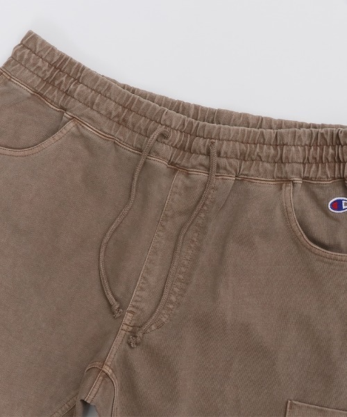 Champion(チャンピオン)の「CHAMPION/チャンピオン インディゴ調 ワンポイントショーツ/スウェットハーフパンツ/セットアップ対応 C3-V502(スウェットパンツ・メンズ・ブラウン/ブラック/グリーン・M/L/XL)」の14枚目の写真