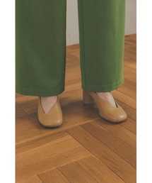 靴 CLANE OUTSTITCH SQUARE FLAT SHOES 36 CLANE（クラネ）の「OUTSTITCH SQUARE FLAT SHOES（パンプス）」 - WEAR