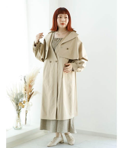 SLURR（スラ―）の「【大きいサイズ】3Wayトレンチコート（トレンチコート・レディース・ベージュ/その他8・L）」の12枚目の写真