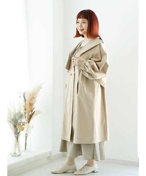 SLURR（スラ―）の「【大きいサイズ】3Wayトレンチコート（トレンチコート・レディース・ベージュ/その他8・L）」の14枚目の写真