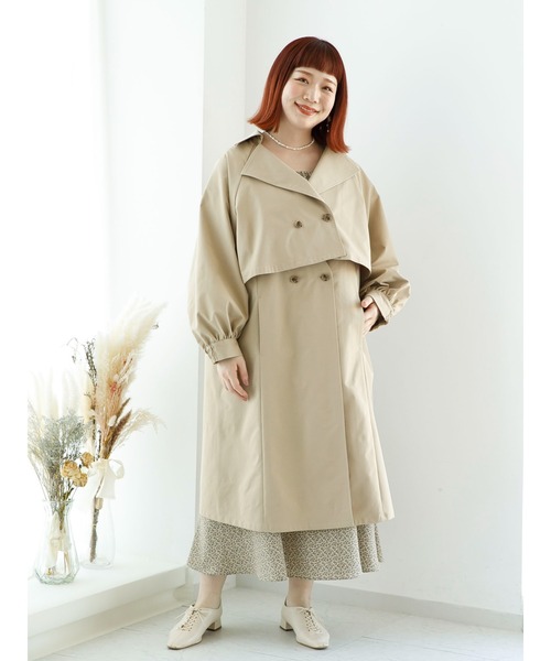 SLURR（スラ―）の「【大きいサイズ】3Wayトレンチコート（トレンチコート・レディース・ベージュ/その他8・L）」の9枚目の写真