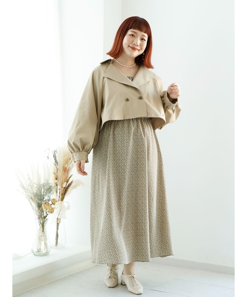 SLURR（スラ―）の「【大きいサイズ】3Wayトレンチコート（トレンチコート・レディース・ベージュ/その他8・L）」の16枚目の写真