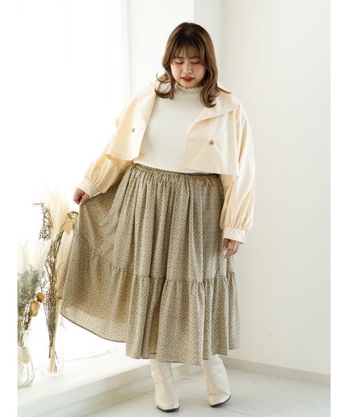 SLURR（スラ―）の「【大きいサイズ】3Wayトレンチコート（トレンチコート・レディース・ベージュ/その他8・L）」の6枚目の写真