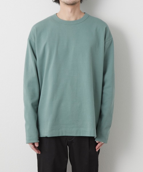 CIAOPANIC TYPY(チャオパニックティピー)の「キープシェイプフライス長袖TEE(Tシャツ/カットソー・メンズ・ブラック/オフホワイト/ライトグリーン/ベージュ系その他/ネイビー・SMALL/MEDIUM/LARGE)」の9枚目の写真